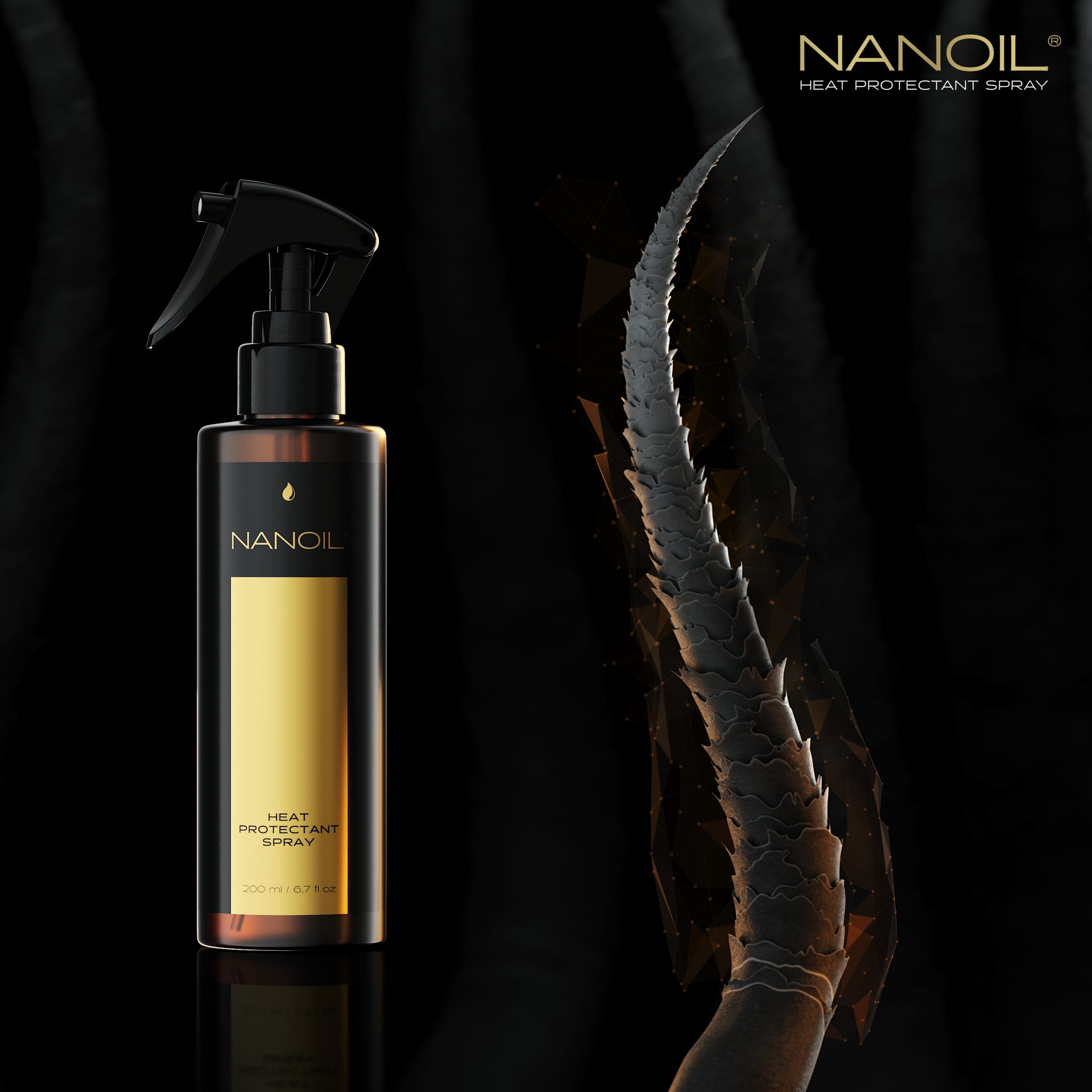 Nanoil Heat Protectant Spray – cea mai bună protecție pentru păr